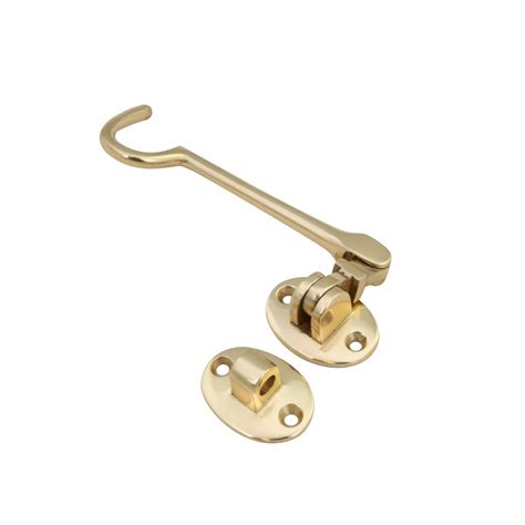 Cabin Hook Latch In Solid Brass Swivel Pivot Design For Gates Doors