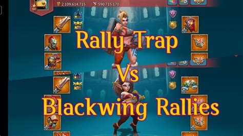 Lords Mobile Rally Trap Vs Mythic Champs BW Rallies YouTube