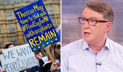 Brexit News Lord Mandelson Makes This Desperate Plea For Second Brexit Vote Uk News