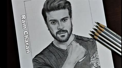 How To Draw Ram Charan Part Pencil Sketch Of Ram Charan Youtube