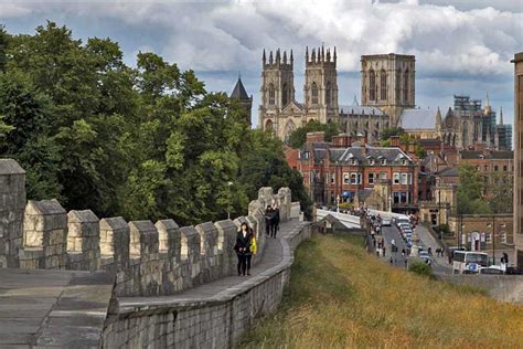 PHOTO: York Minster Cathedral and Old City Wall, York, England