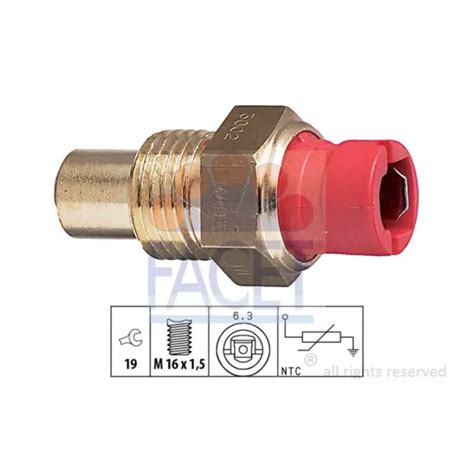 Facet Antifreeze Coolant Temperature Sensor Sender Genuine Top