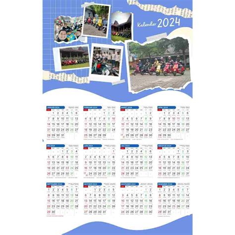 Jual Kalender 2024 Kalender Dinding 2024 Kalender Custom Foto Kalender Dinding 2024