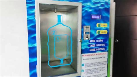 Ventana Vending Despachadora de agua purificada automática para