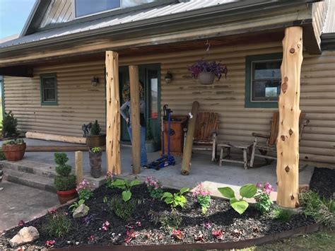 Front Porch Cedar Posts Randolph Indoor And Outdoor Design