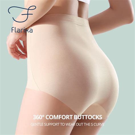 Cheap Flarixa Summer Ice Silk Panties Womens Seamless Underwear High