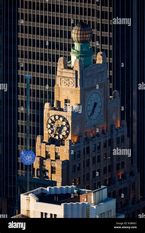 Paramount Building Und Der Times Square New Years Eve Ball Manhattan