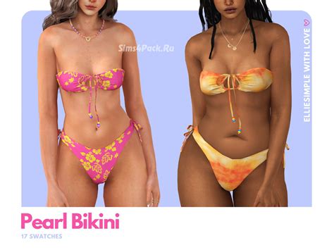 Купальник для симочек Pearl Bikini скачать для Симс