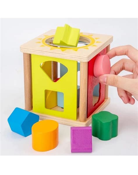 Shape Matching Box Wooden Brain Box Games