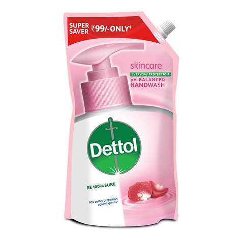 Dettol Liquid Handwash Refill Skincare Hand Wash 675ml Ph Balanced 10x Better Germ