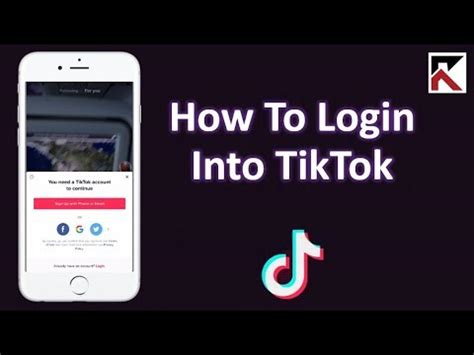 How To Login Into TikTok (Updated Link In Bio) - YouTube