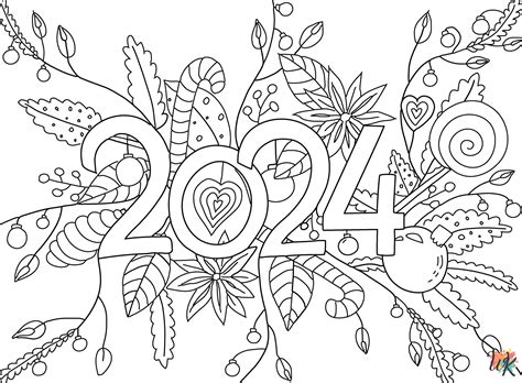 Happy New Year Coloring Pages