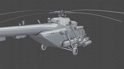 Helicopter Mi Amtsh D Model Cgtrader