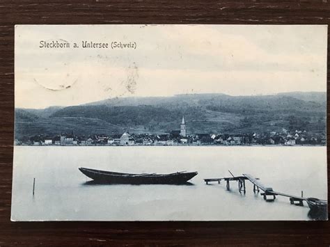 Steckborn Am Untersee Ortsansicht Vom See Aus Boot Kaufen Auf