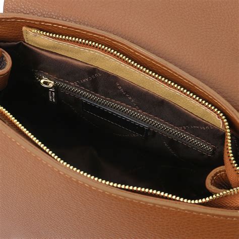 Geanta Dama Piele Naturala Coniac Tuscany Leather Tl Bag