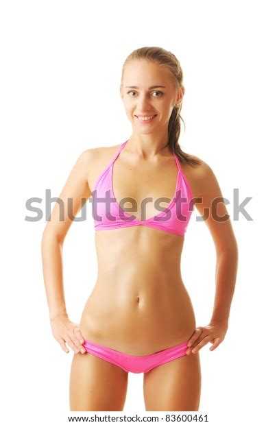 Sexy Tan Woman Bikini Isolated On Stock Photo 83600461 Shutterstock