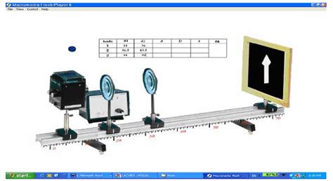 Carrying out experiment of measuring focus of converging lens and ...