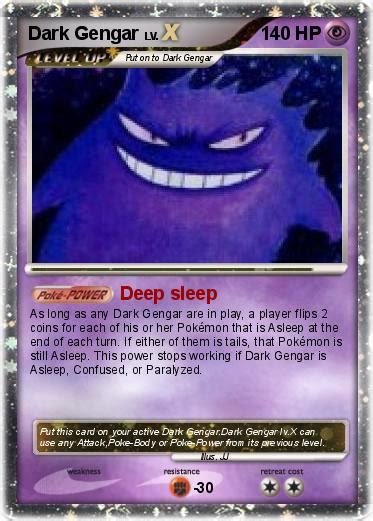 Pokémon Dark Gengar 12 12 - Deep sleep - My Pokemon Card