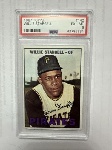 Topps Willie Stargell Baseball Card Psa Ex Mt Pirates Hof