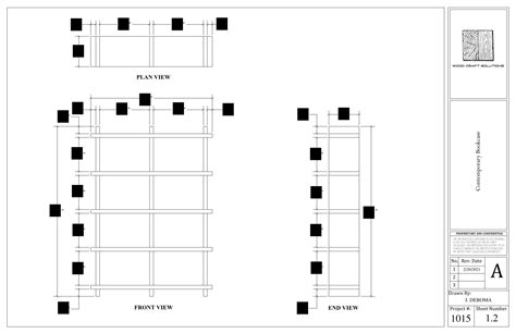 Modern Bookcase Plans - Etsy