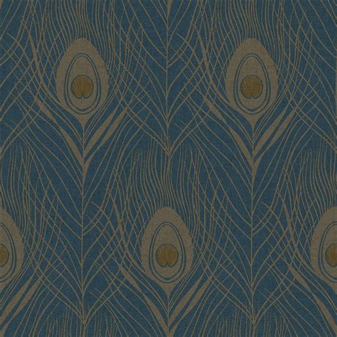 Galerie Absolutely Chic Peacock Feather Design Wallpaper Dulux