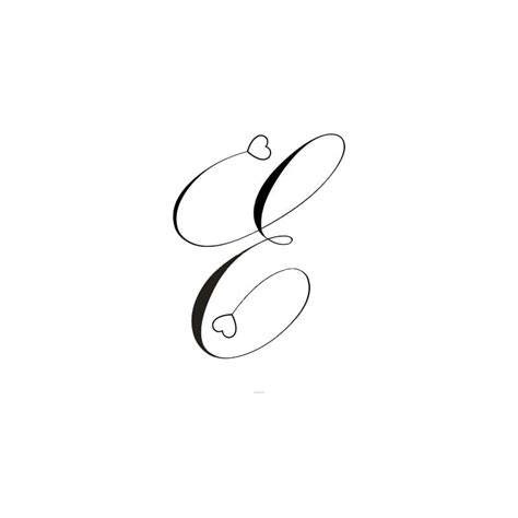 Printable Letter E Cursive Font – Free download and print for you.