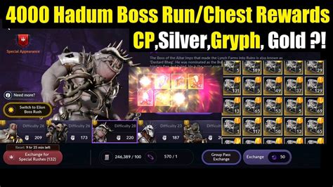 Black Desert Mobile Hadum Boss Runs Chest Rewards Cp Silver