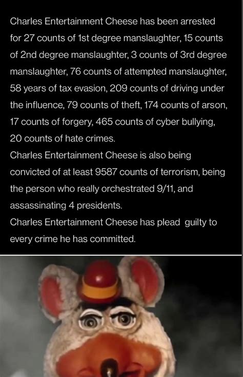 Charles Entertainment Cheese : r/shitposting