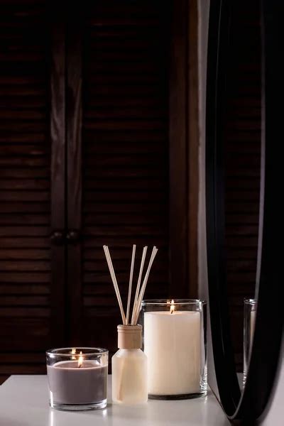 Aroma Diffuser And Scented Candles That Create Coziness In The House