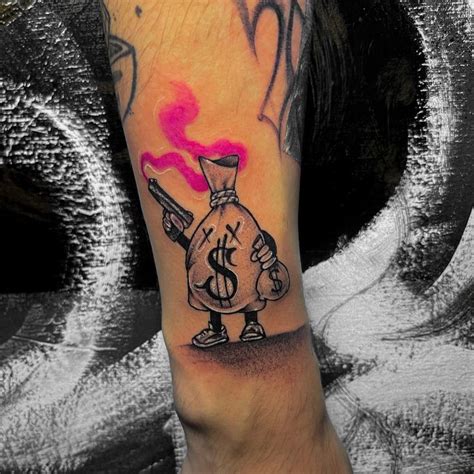 30 Money Tattoo Design Ideas To Send The Right Message Money Tattoo Hand Tattoos For Girls