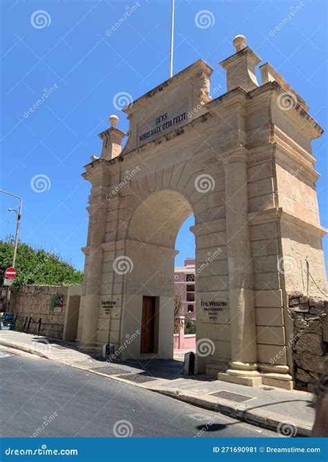 Hostoric Arch Malta Editorial Photo Image Of Landmark 271690981