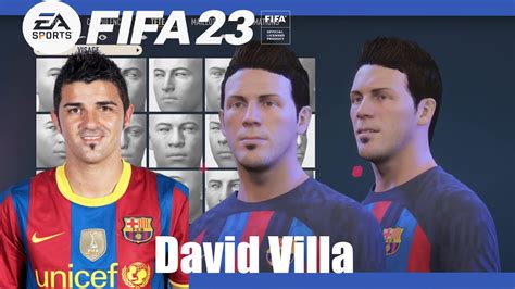 FIFA 23 Create David Villa Pro Clubs Face Creation YouTube