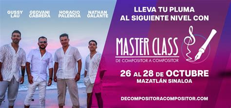 Master Class Organizada Por Los Exitosos Cantautores Horacio Palencia