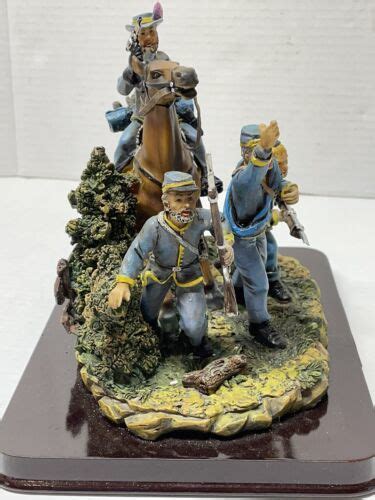 2001 Edc Southern Heritage Collection Civil War Soldiers Statue Figures