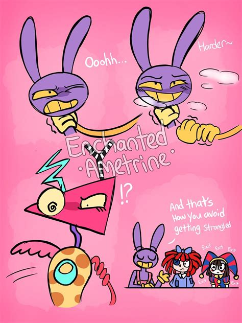 Jax catching zooble off guard (Helluva reference lmao) | Cute drawings