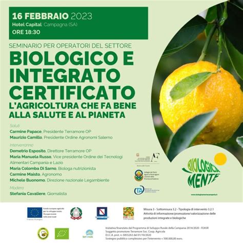 Biologico E Integrato Certificato Il Seminario Formativo E Gratuito