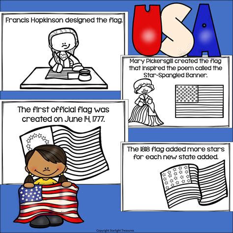 Flag Day Mini Book for Early Readers – Starlight Treasures LLC