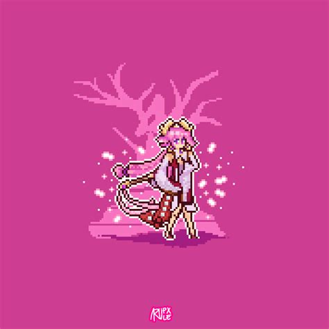 Yae Miko Pixel Art