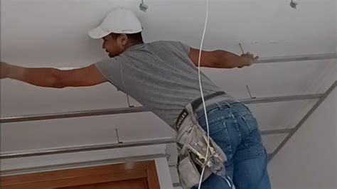 Fazendo Um Teto Simples De Drywall Em Lisboa Portugal Pladur YouTube