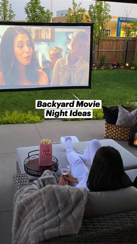 Backyard Movie Night, Outdoor Movie Night Setup | Backyard movie, Backyard movie nights, Outdoor ...