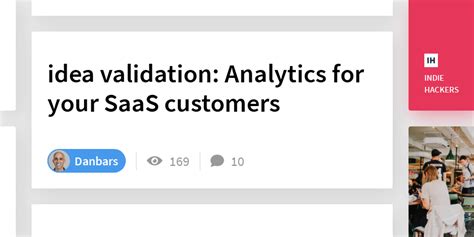 Idea Validation Analytics For Your Saas Customers