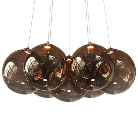 Random Cloud Lodes Blown Glass Pendant Lamp 3D Model For Corona VRay