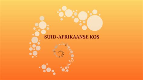 SUID-AFRIKAANSE KOS by Lola Besse