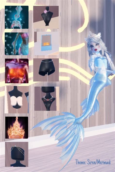 Roblox Dress To Impress Siren Mermaid In 2024 Mermaid Theme Siren