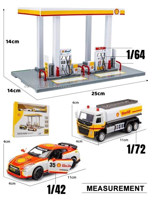 [SHELL Collection Series ] SHELL Gas Station Self Assembly Kit Playset ...