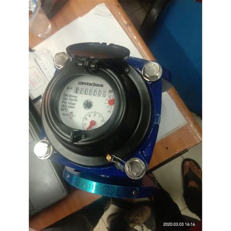 Jual Water Meter Flow Meter WESTECHAUS 4 Inch DN100 Flange PN 16 Air