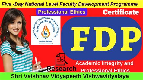 Online Fdp Academic Integrity Professional Ethics Importance Of