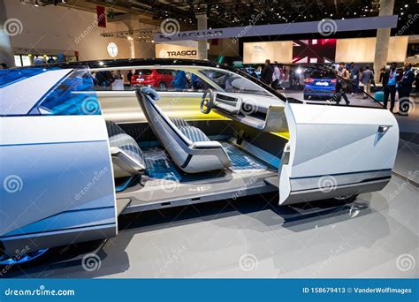 Hyundai 45 EV Concept car editorial stock photo. Image of seat - 158679413