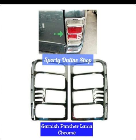 Jual Garnish List Cover Lampu Belakang Panther Lama Chrome Di Lapak