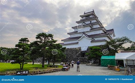 Aizu-Wakamatsu Castle, Aka Tsuruga Castle. A Concrete Replica Of A ...